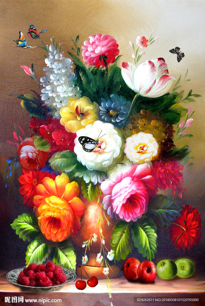 花卉油画