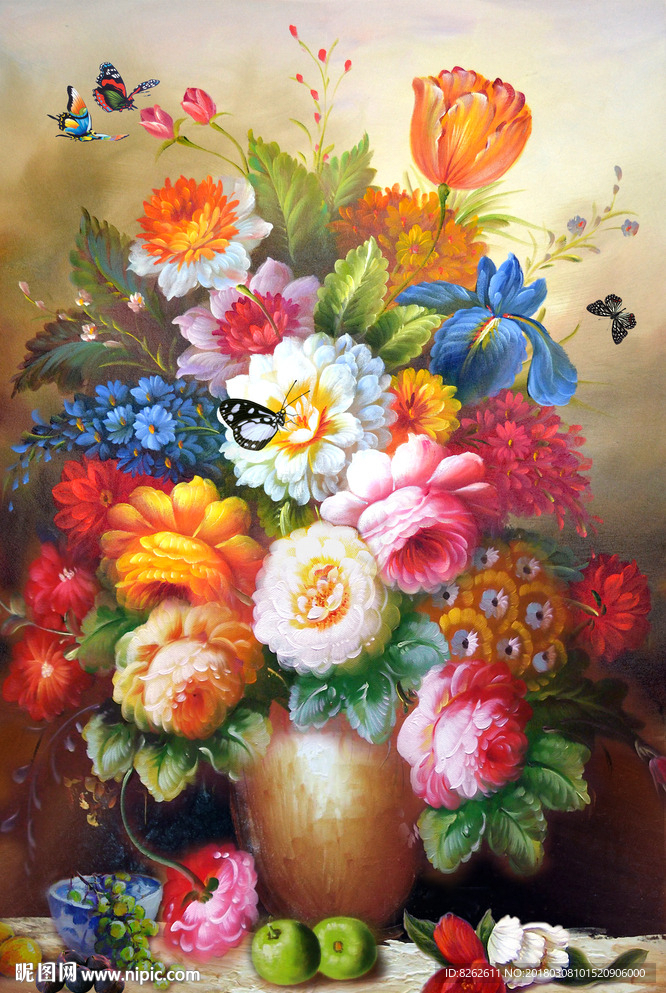花卉油画