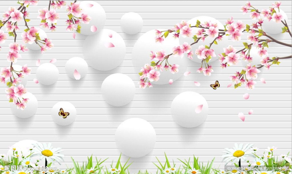 梦幻桃花图