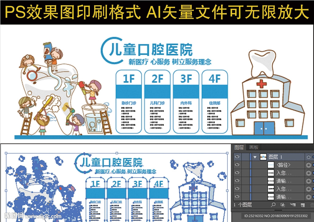 儿童医院文化展板