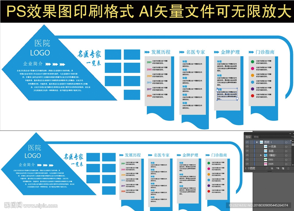 医院卫生展板墙