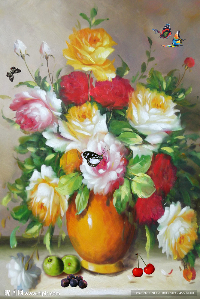 花卉油画