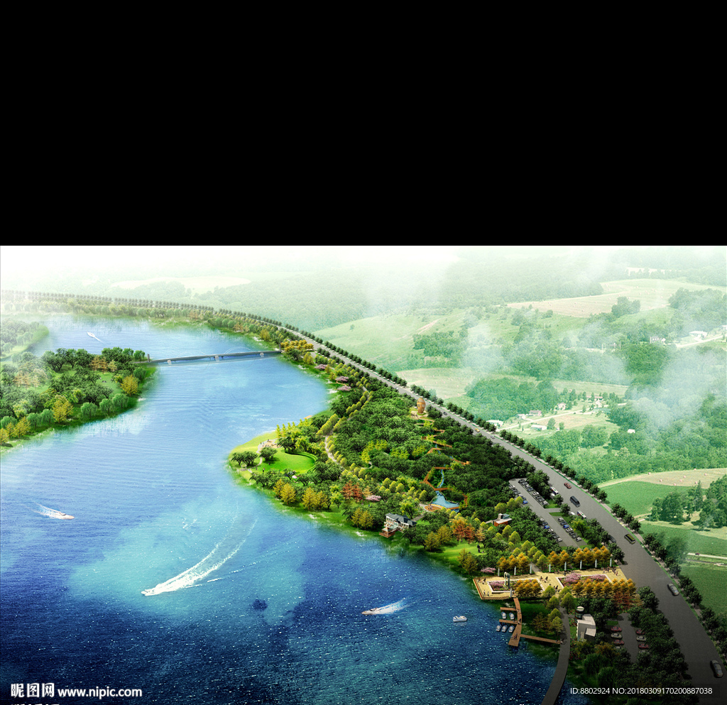 滨水景观绿化设计