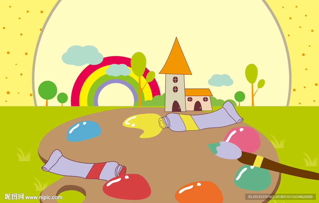 最新幼儿园海报PPT背景图片