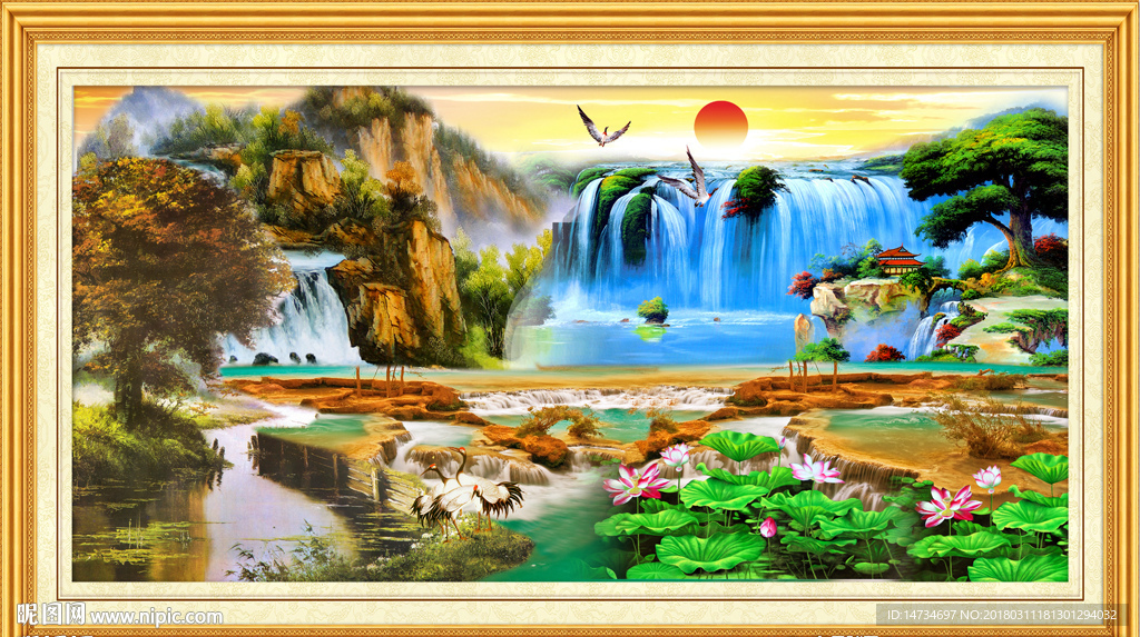 山水油画