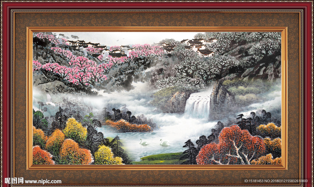 巨幅山水画