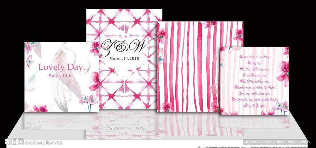 粉色婚礼效果图