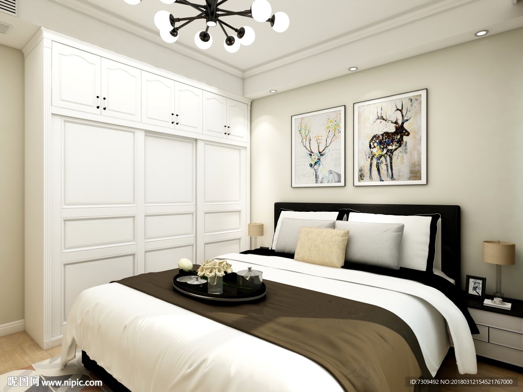 简约欧式房间装修效果图