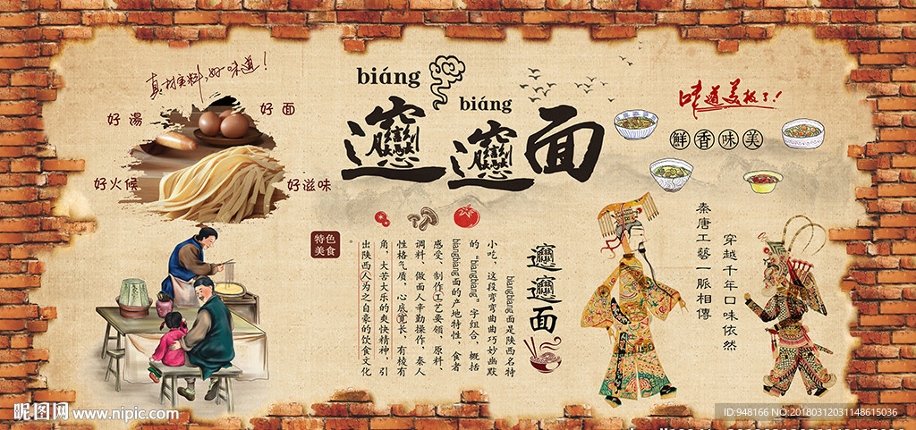 biangbiang面背景墙