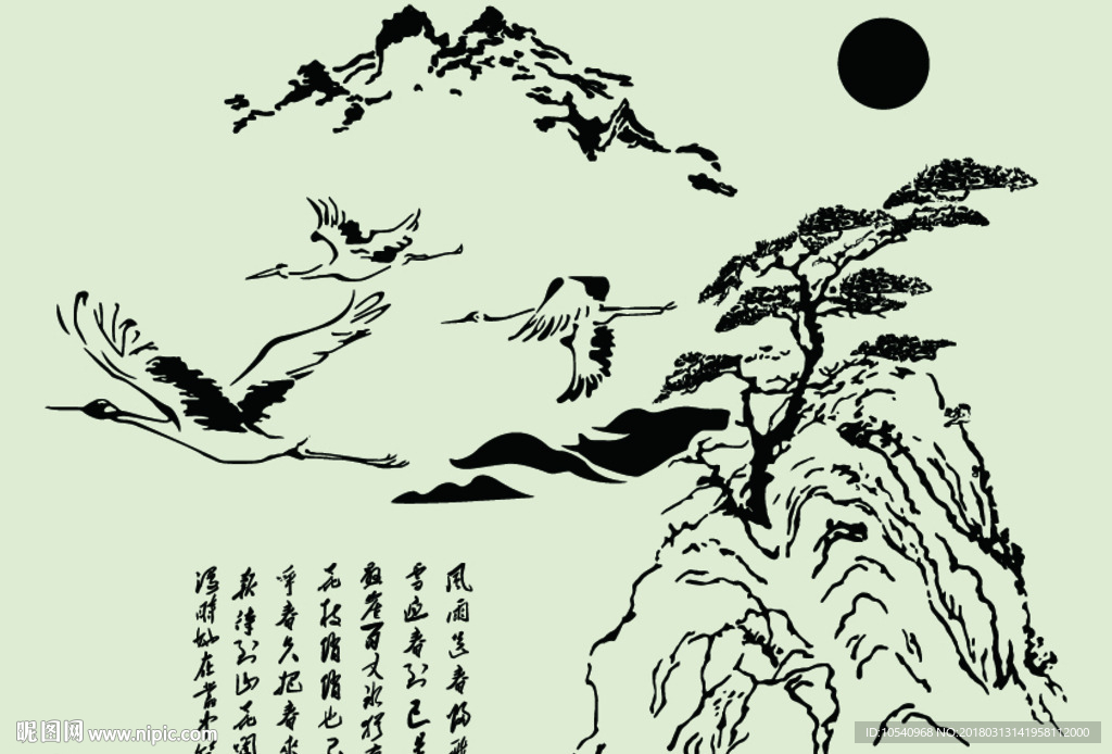 松鹤图
