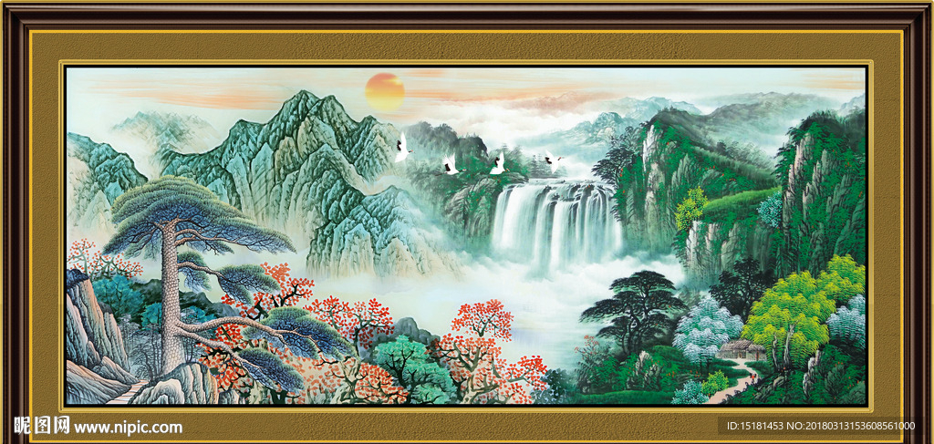 巨幅山水画
