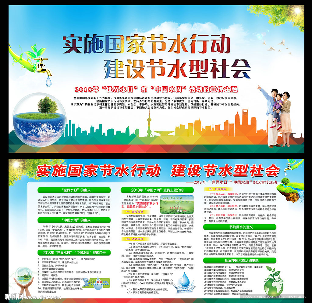 2018中国水周宣传展板