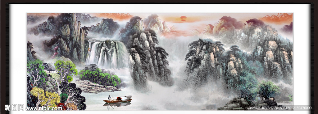 山水国画