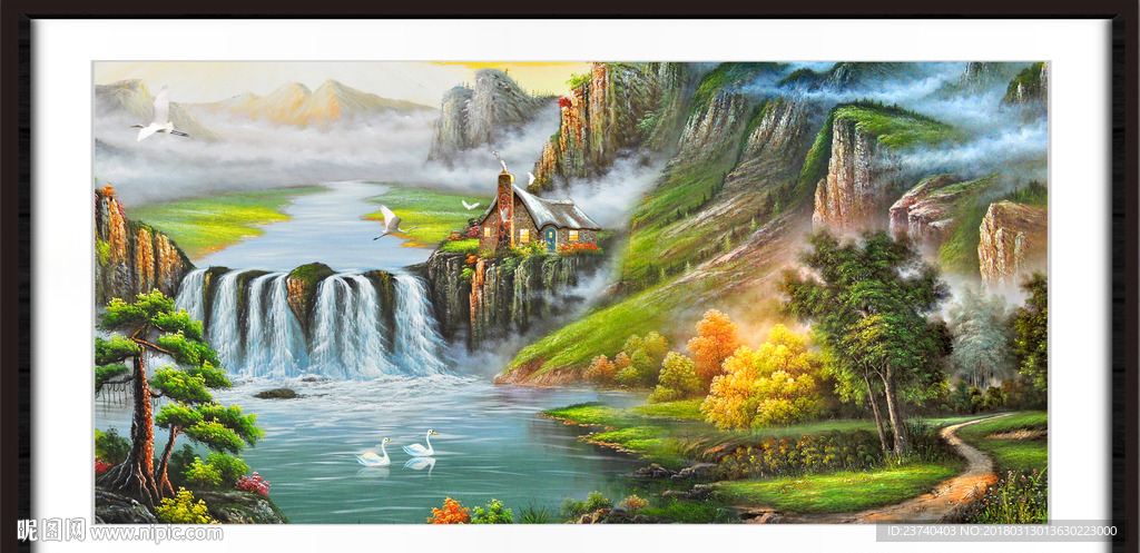 山水风景油画