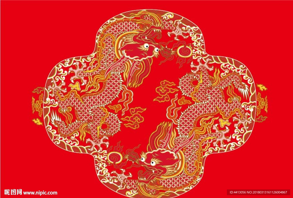 龙袍团龙纹 龙袍花纹底纹 精美