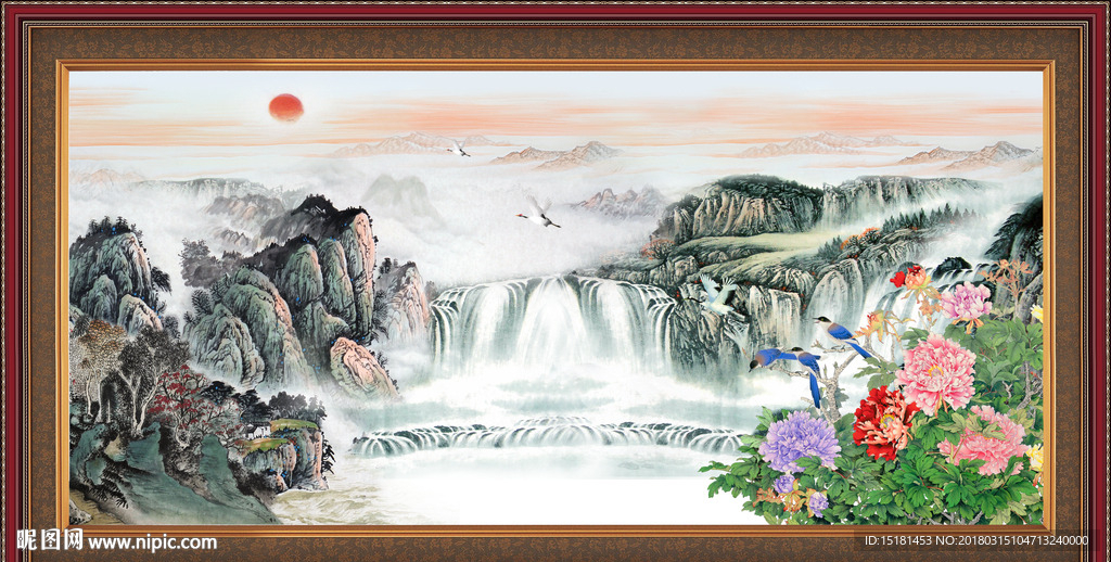 国画牡丹