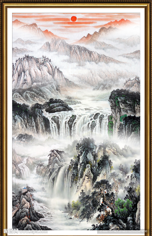 玄关山水画