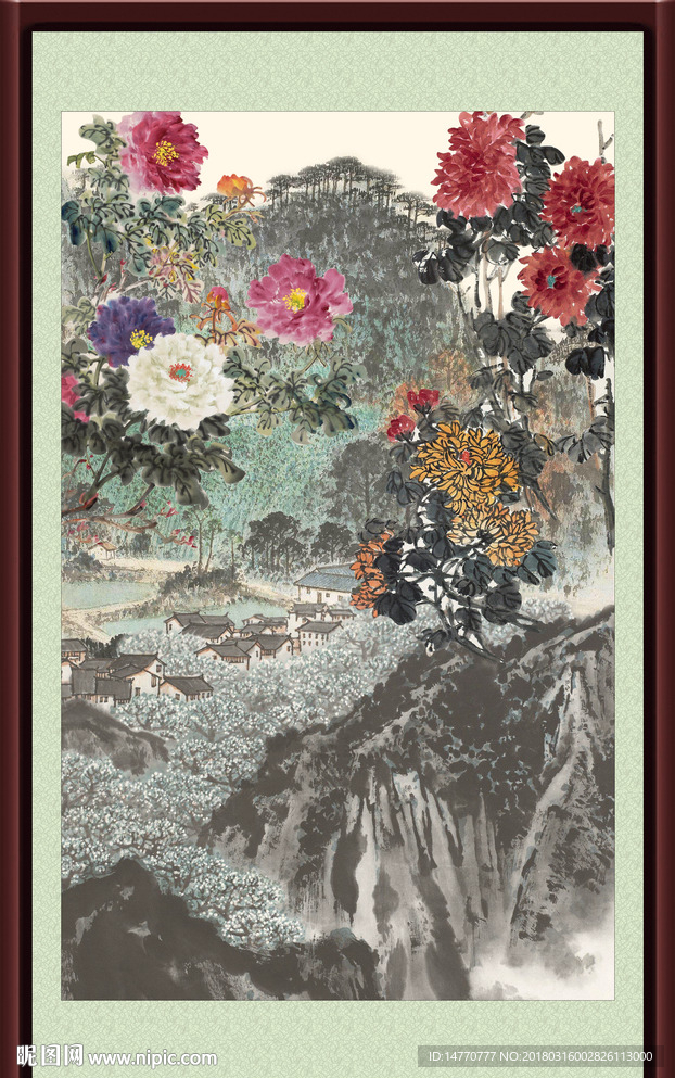 国画牡丹