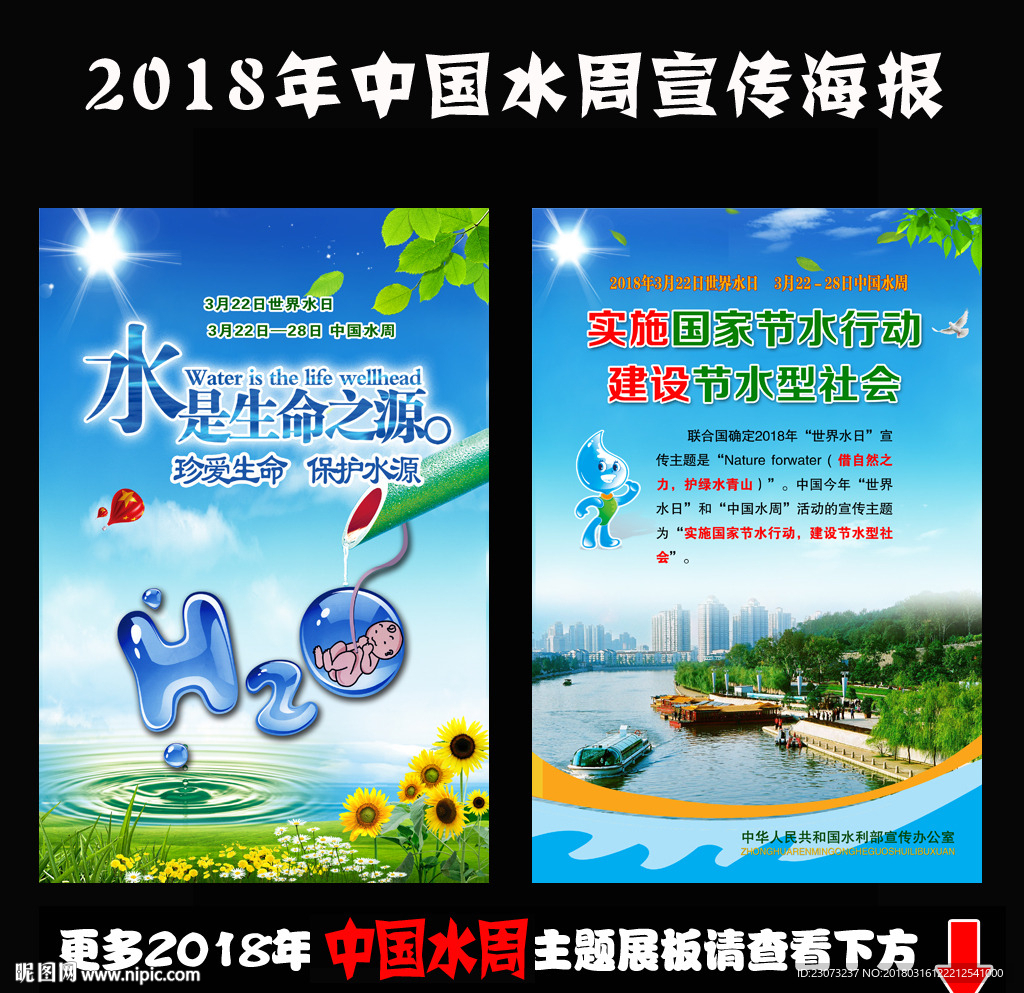 2018年中国水周宣传展板