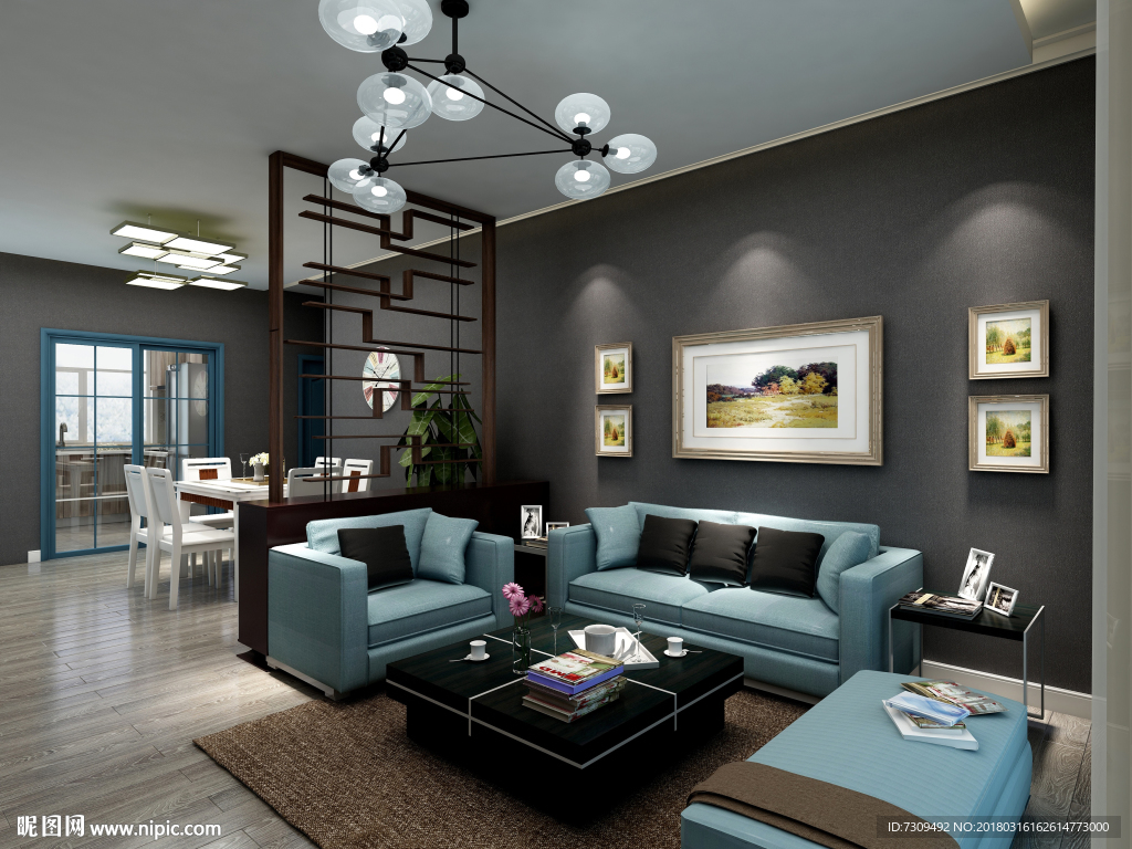 室内客餐厅装修效果图