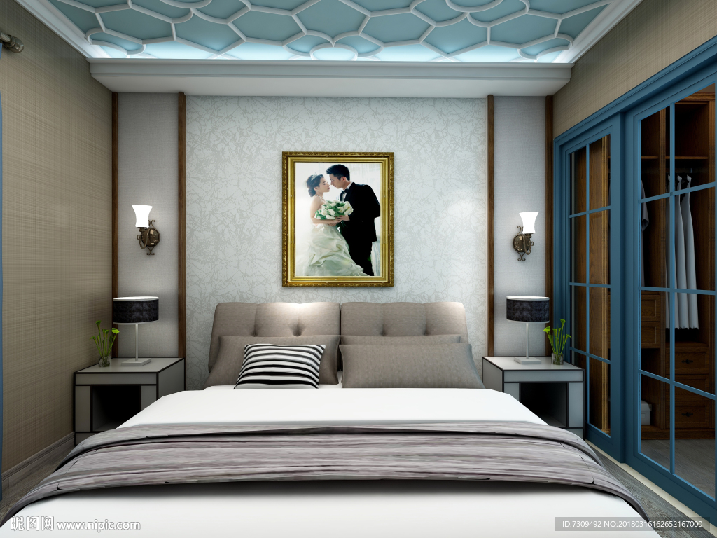 工业风卧室装修效果图