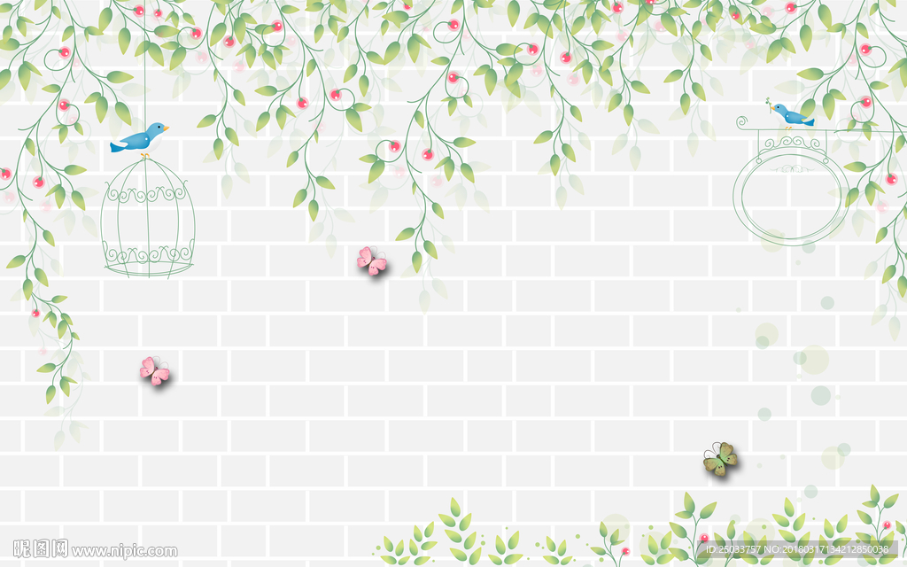 简约卡通插画电视背景底纹素材