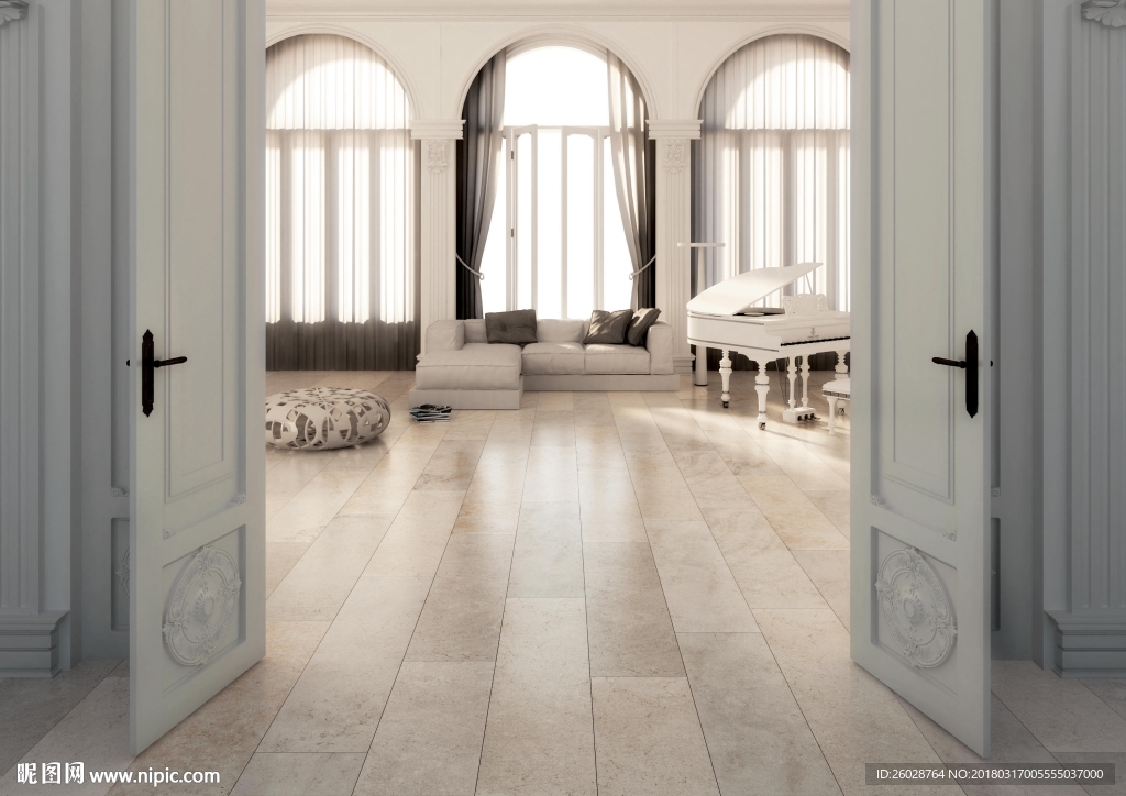 仿古现代 北欧风 国外效果图