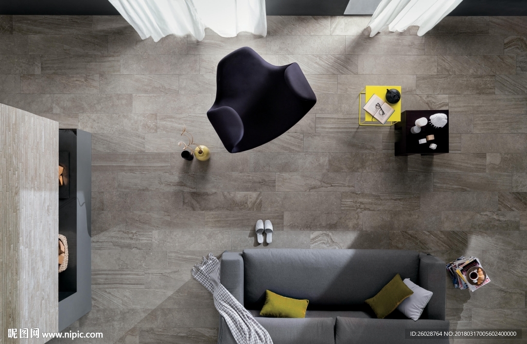 仿古现代 北欧风 国外效果图