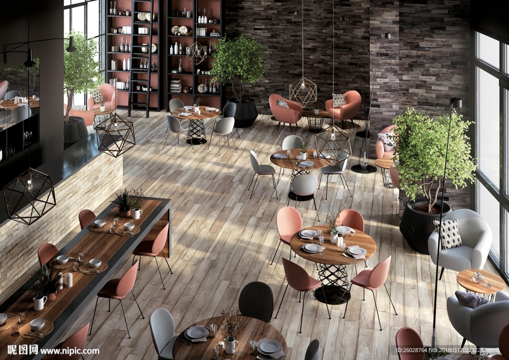 极致北欧风格 仿古砖 瓷砖效果