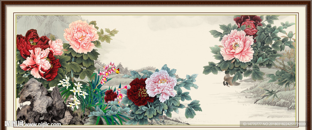 国画牡丹