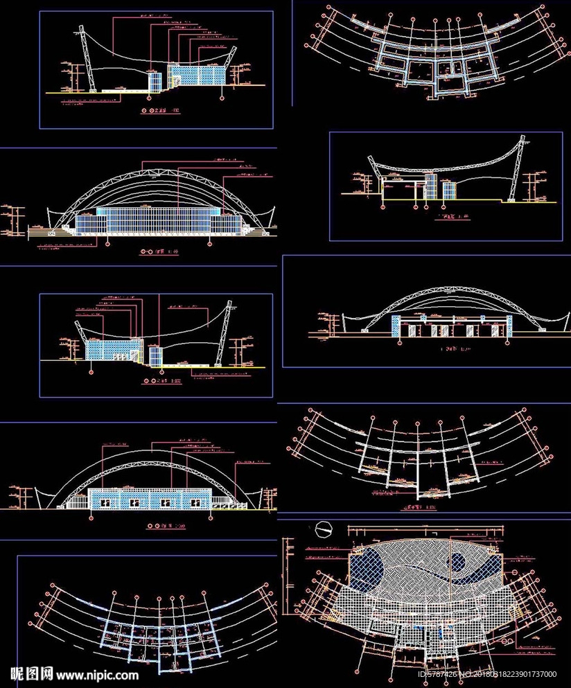 文化广场建筑图纸