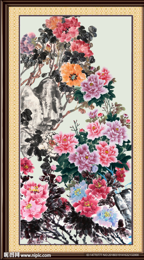 国画牡丹