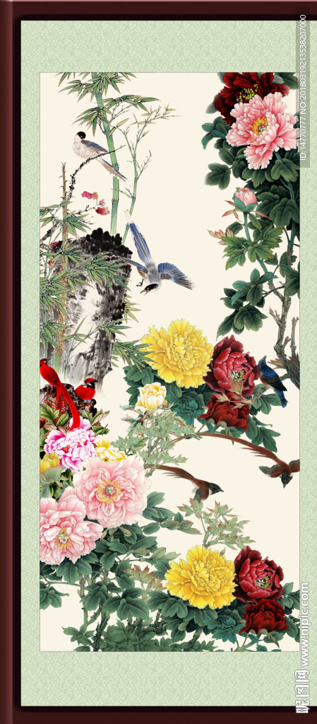 国画牡丹