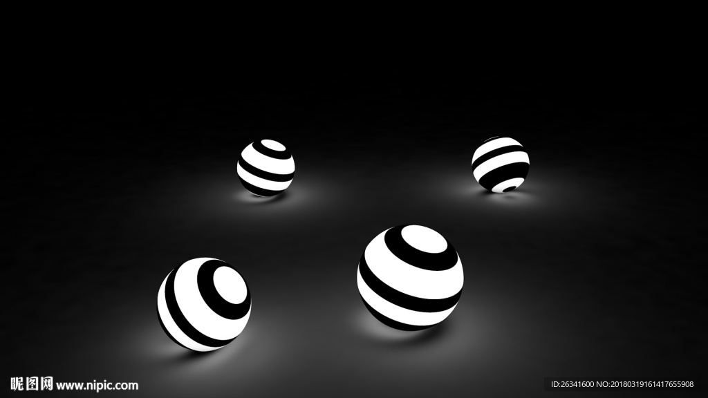 3D发光球体科技感
