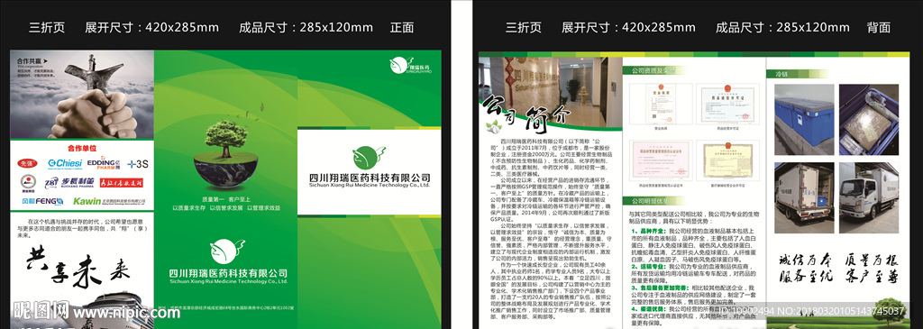 医药公司宣传单