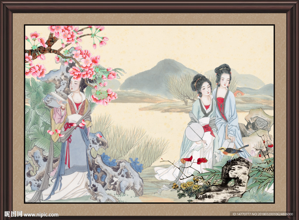 国画仕女图