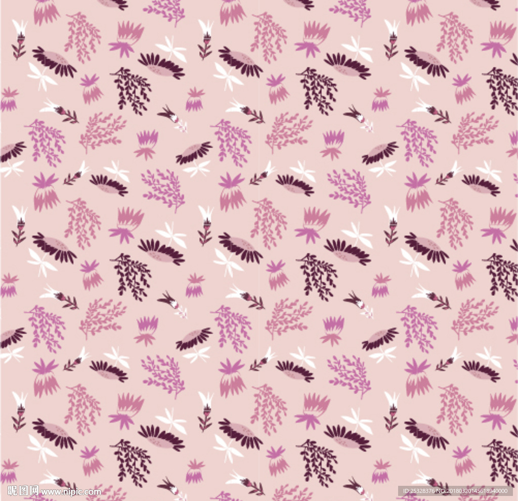 花卉无缝印花图案