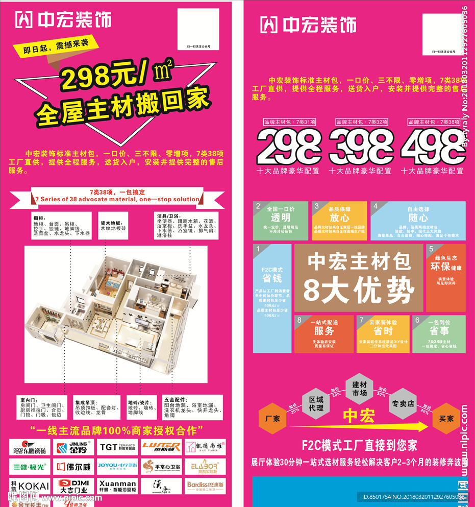 中宏装饰展架画