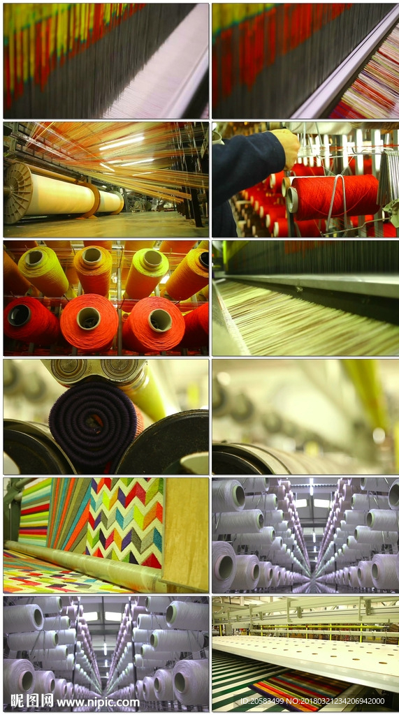 十款工厂纺织视频素材包