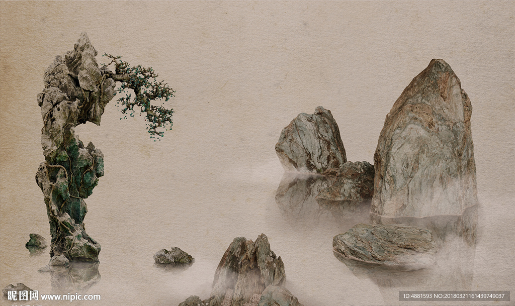 中式山水画