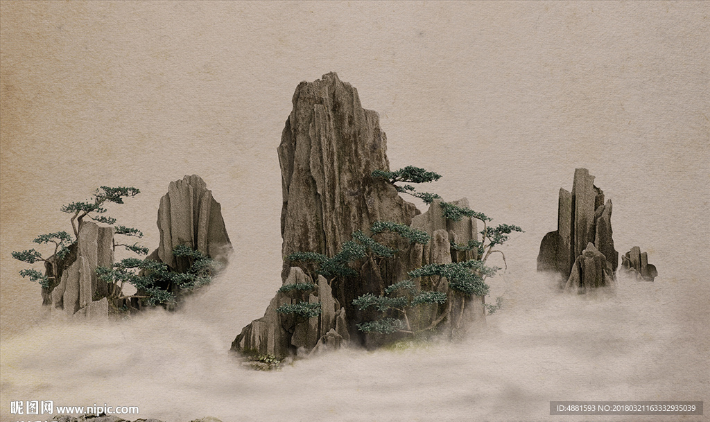 中式山水画