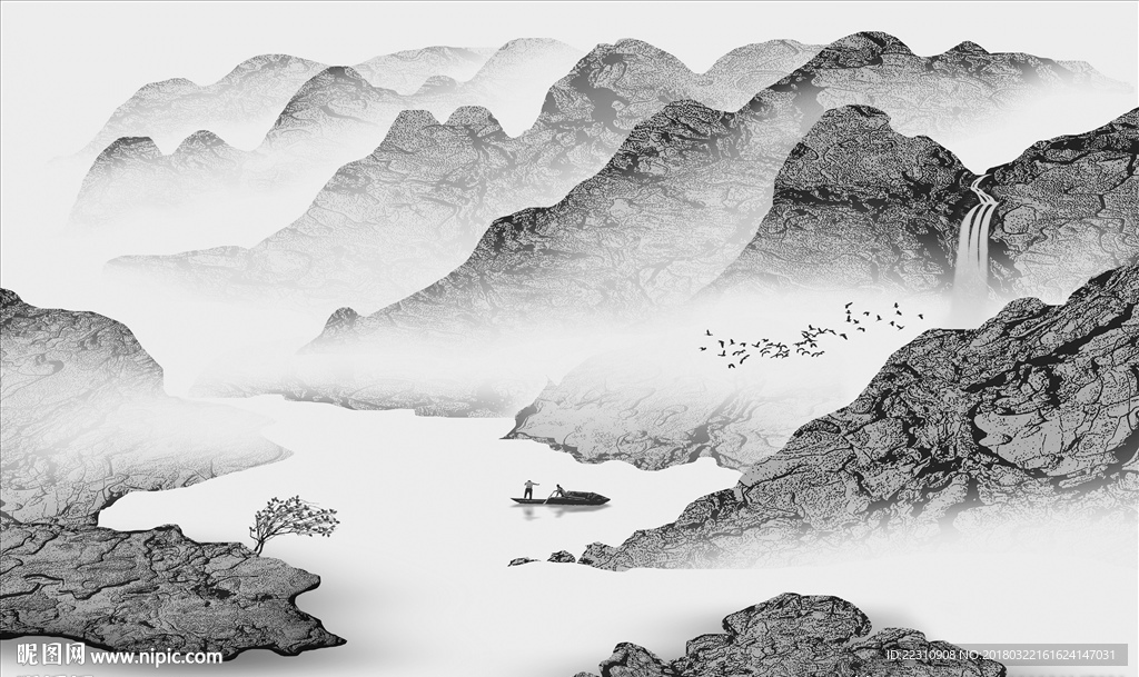 意境山水画