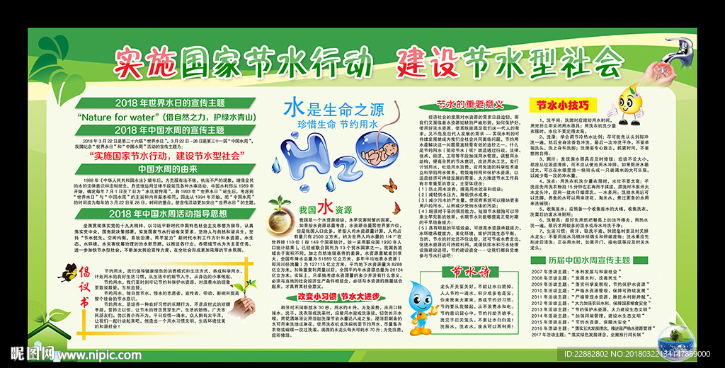 2018中国水周宣传栏