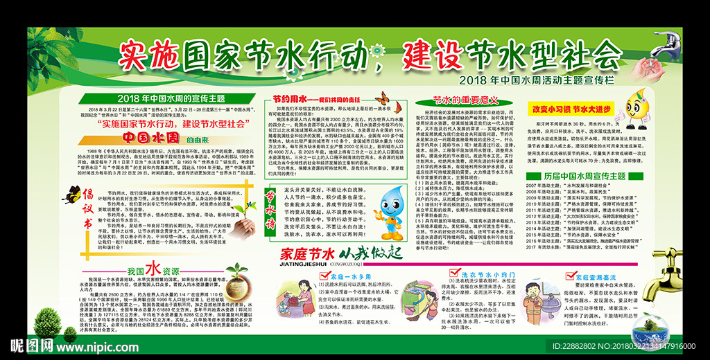2018年中国水周宣传栏