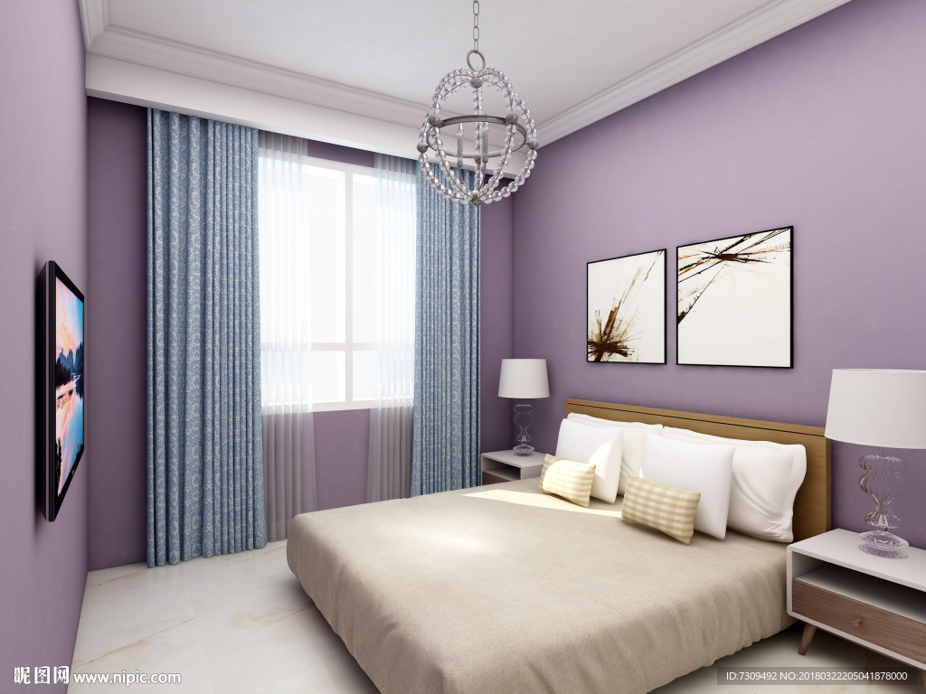 田园风格客卧装修效果图