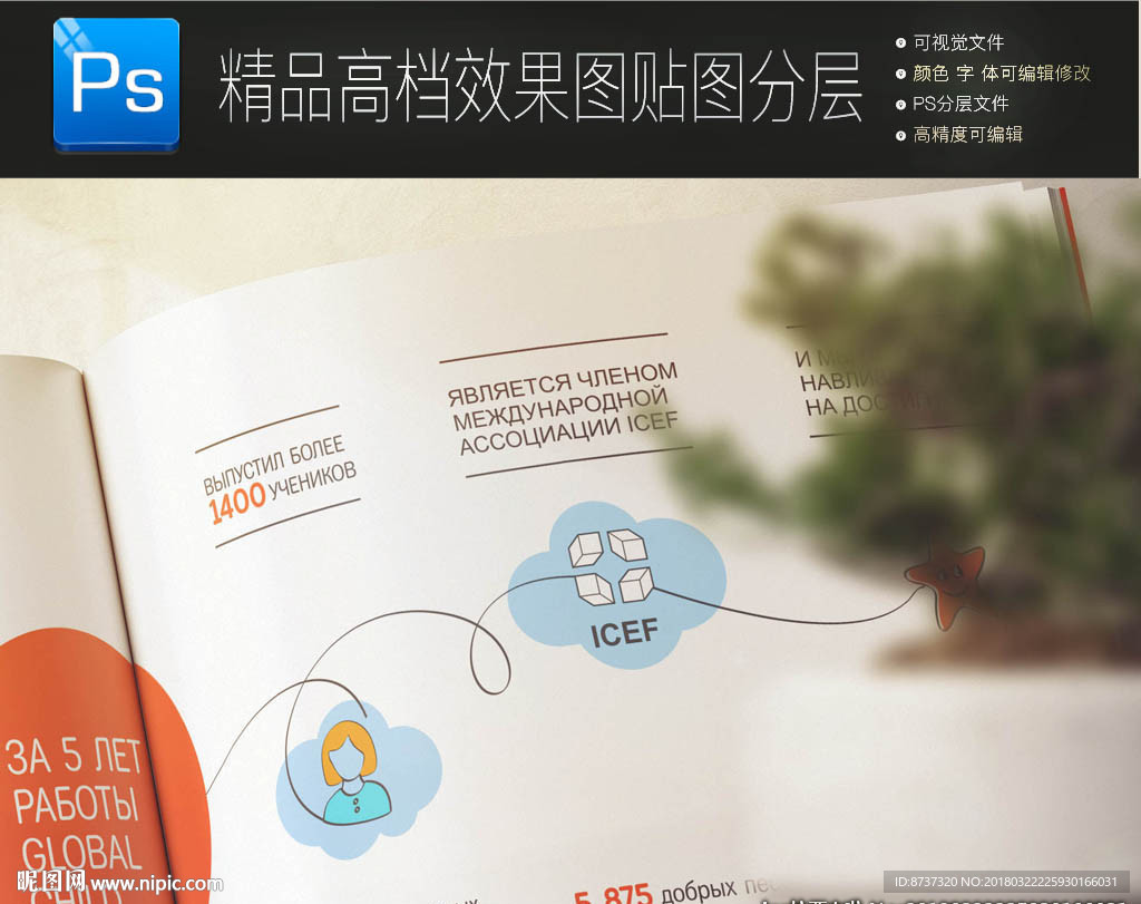 精装儿童影集相册智能示样机