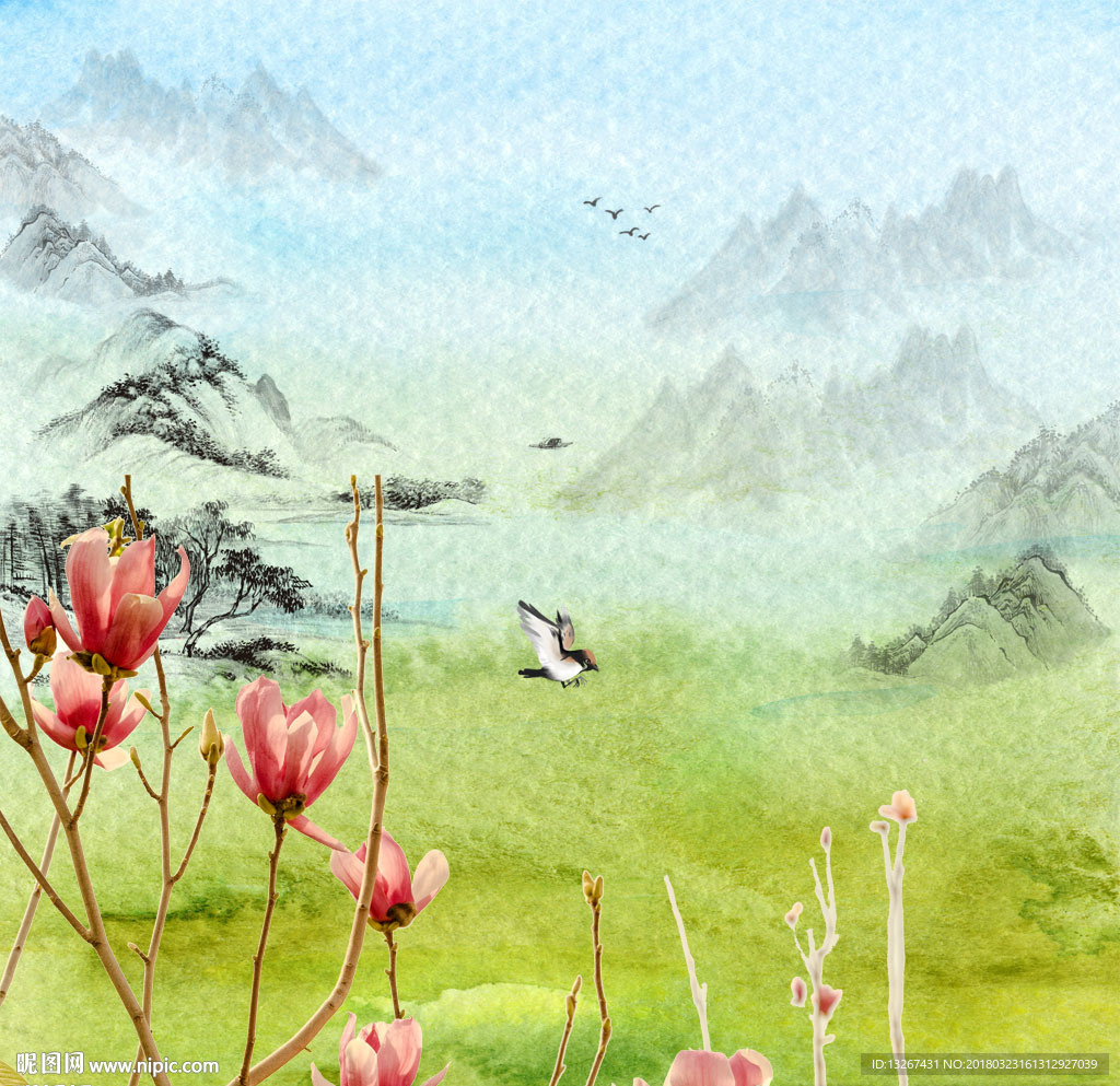 水彩风景画