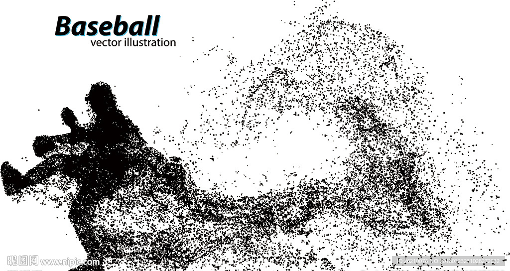 垒球运动创意粒子设计