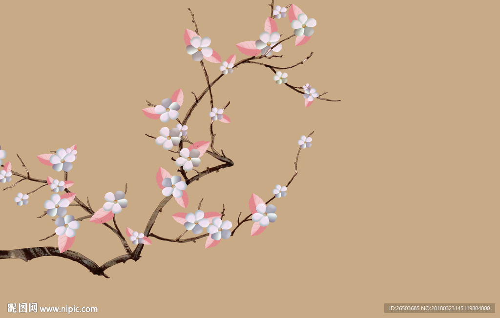 梅花背景墙