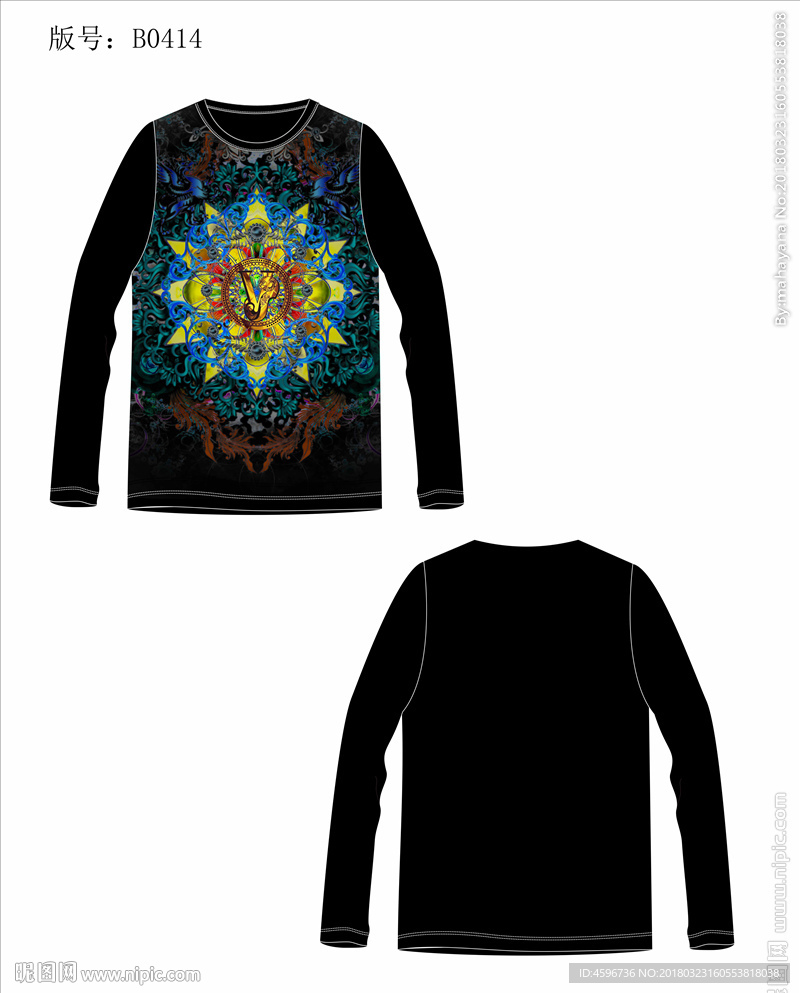 男装数码印花T恤